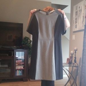 Loft grey black dress